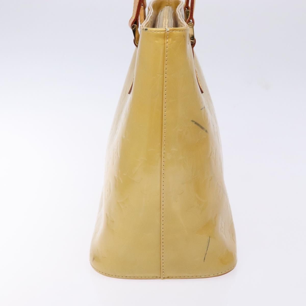 Louis Vuitton LOUIS VUITTON Monogram Vernis Houston Hand Bag Beige M91004 Size ONE SIZE - 4 Thumbnail