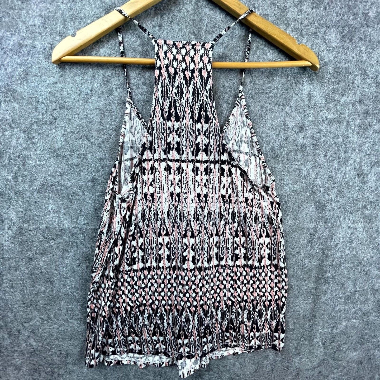 Joie Joie Camisole Top Womens Medium Pink Black Aztec Boho Layer Size M / US 6-8 / IT 42-44 - 2 Thumbnail