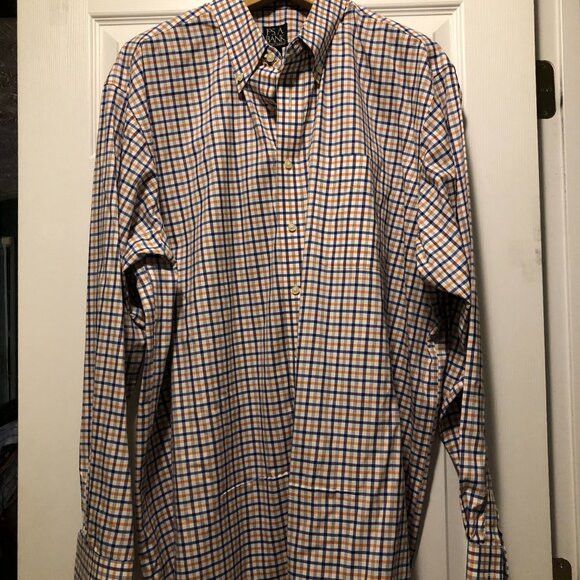 Jos. A. Bank Jos.a.bank men's cotton casual shirt size: 2XT Size US XXL / EU 58 / 5 - 2 Thumbnail