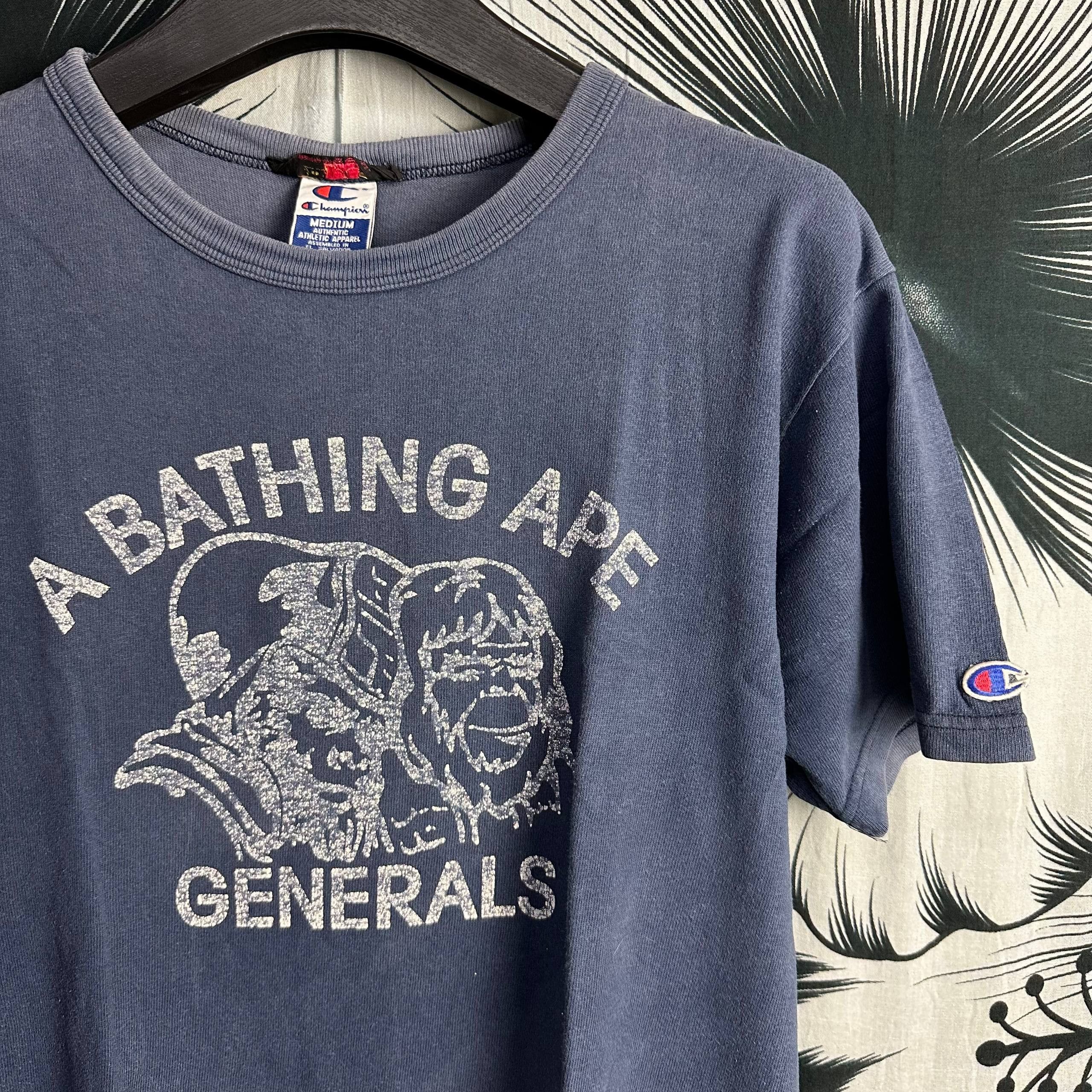 Bape × Champion OG Vintage 90s Bape Generals Nigo Era T-Shirt Very Rare Size US M / EU 48-50 / 2 - 2 Thumbnail
