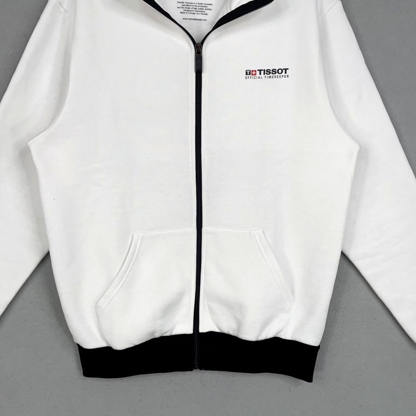 Tissot Tissot Sweatshirt Mens Medium White Full Zip Friendly Factories Swiss Watch Logo Size US M / EU 48-50 / 2 - 3 Thumbnail