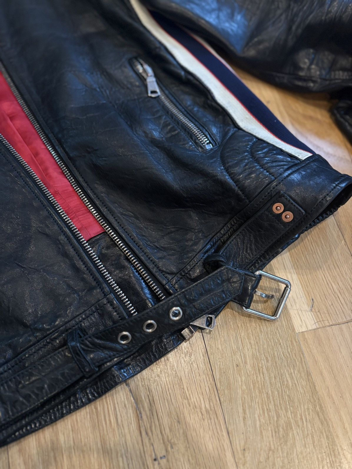 Gucci Gucci Mens Leather Moto Jacket Size 48 Size US M / EU 48-50 / 2 - 3 Thumbnail