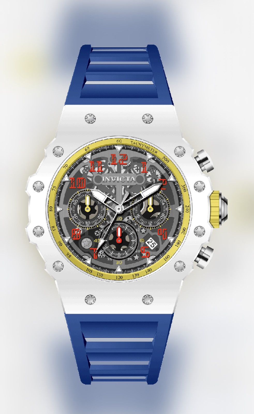 Invicta Invicta Racing Valyron 41mm Watch Blue Unisex Size 40 - 1 Thumbnail
