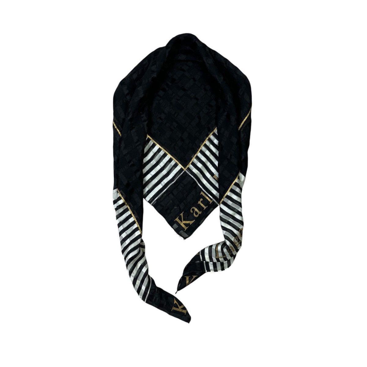Karl Lagerfeld Vintage Karl Lagerfeld Paris Silk Scarf Size ONE SIZE - 5 Thumbnail