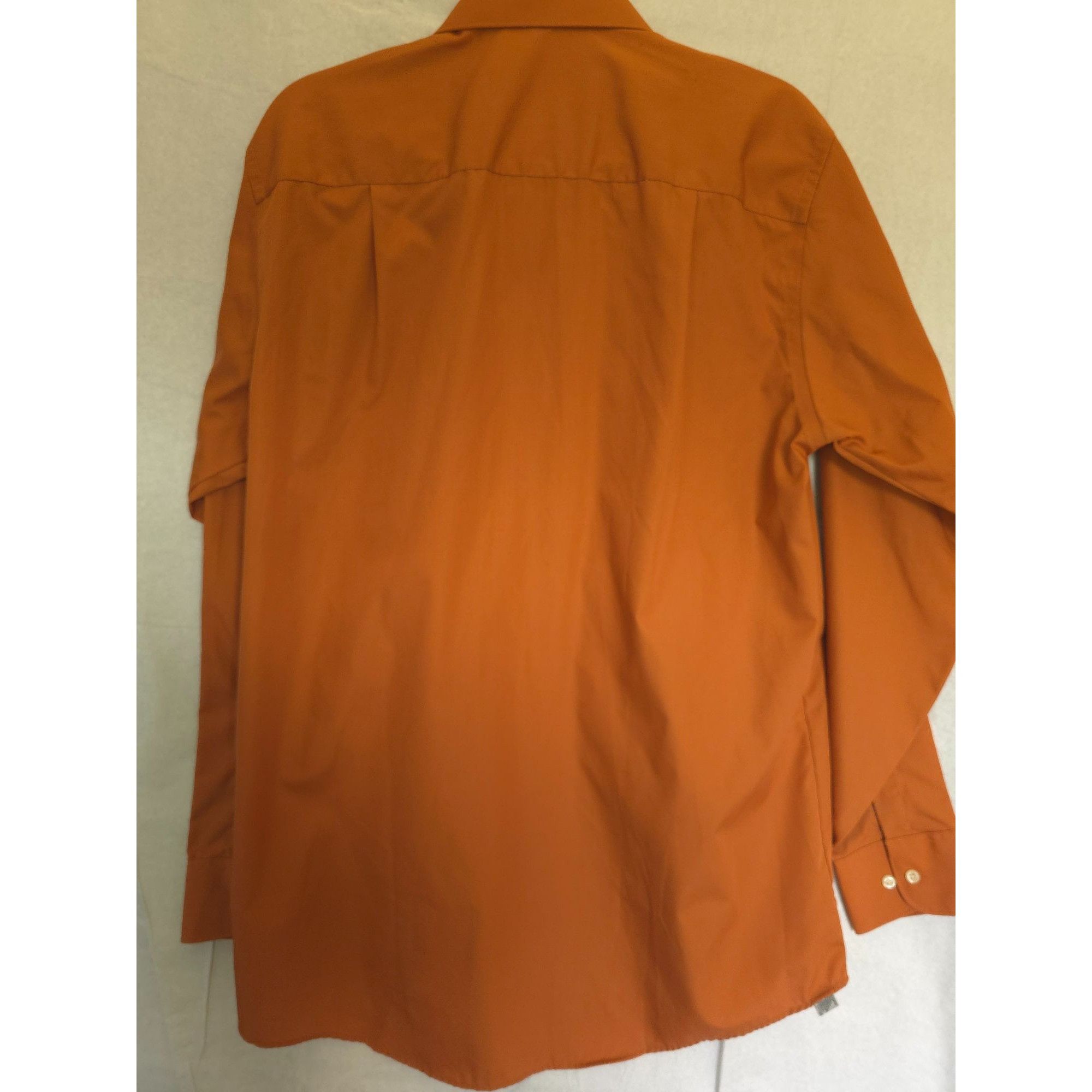 Other Geoffrey Beene Men's Wrinkle-Free Dress Shirt Size M Rust Or Size US M / EU 48-50 / 2 - 6 Thumbnail