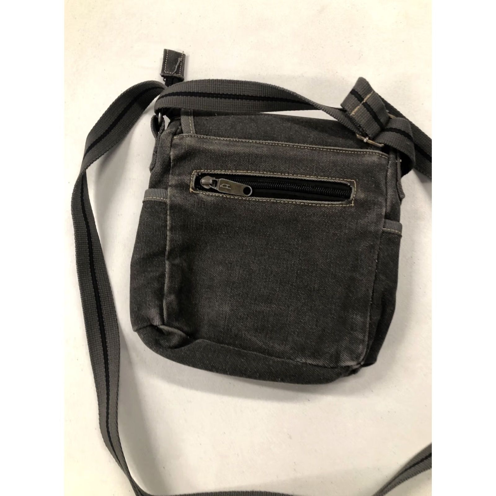 Diesel DIESEL Vintage Crossbody Bag Mens Medium Khaki Leather Canvas Multi Pocket 90s Army City Y2K Rare Crossbody Sling Bag Size ONE SIZE - 5 Thumbnail