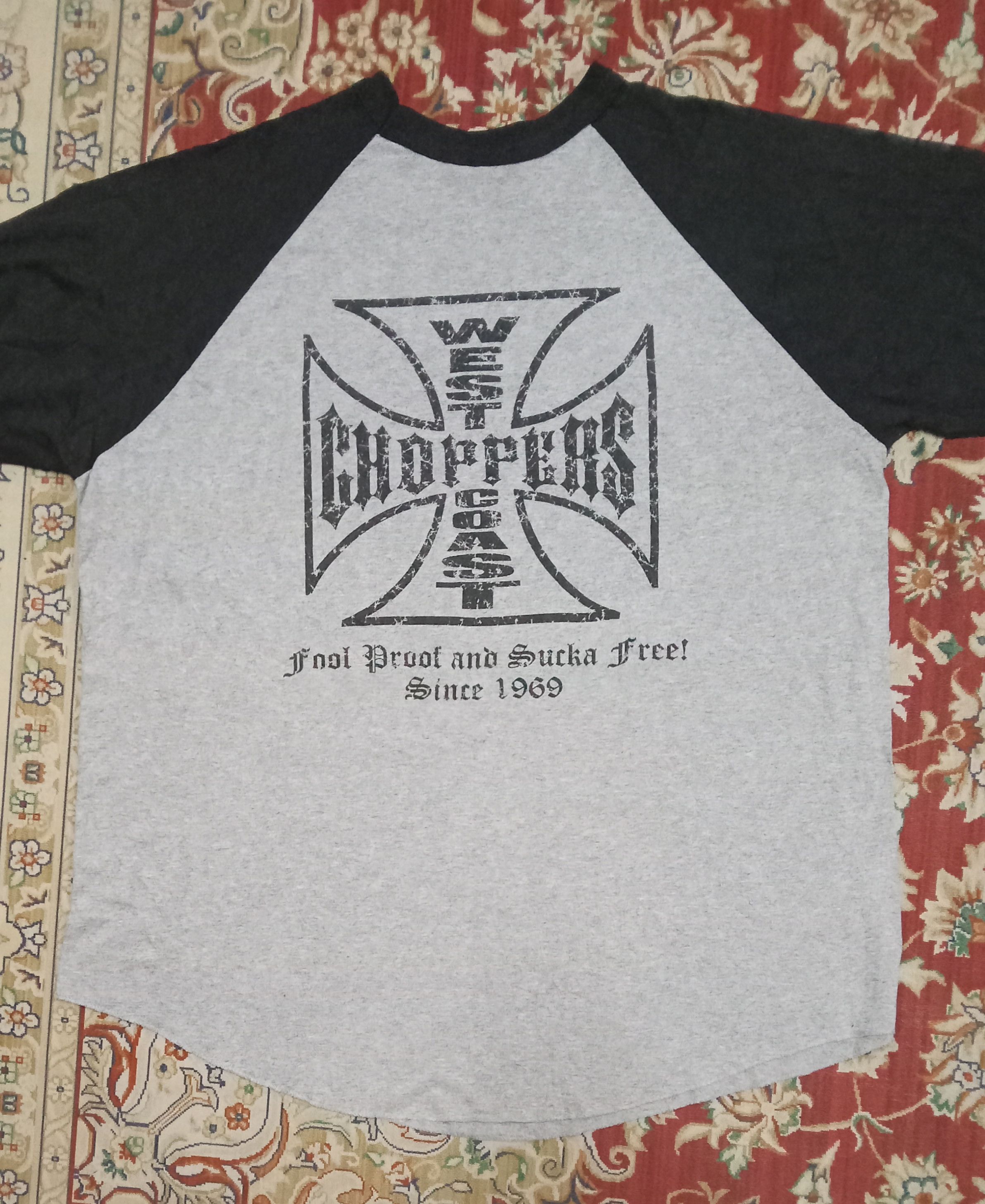 Vintage West Coast Choppers Tri Quarter Tee