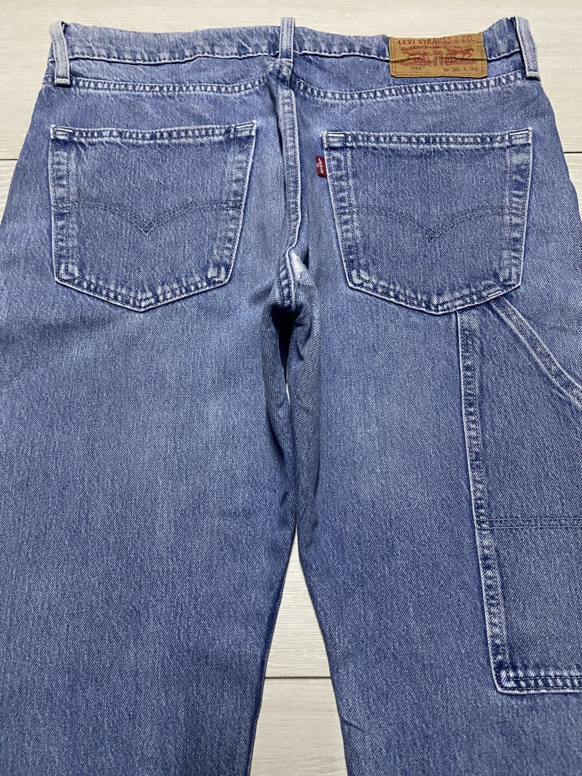 Levi's Vintage Levis 502 Y2K Carpenter Faded Wash Taperred Leg Jean Size US 32 / EU 48 - 4 Thumbnail