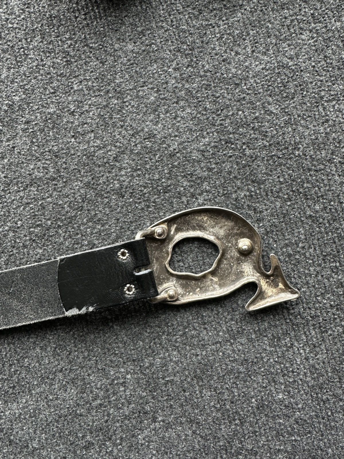 Other 🚨 RARE MEN MADE IN FRANCE Y2K LEATHER BELT VINTAGE WESTERN Size ONE SIZE - 7 Thumbnail