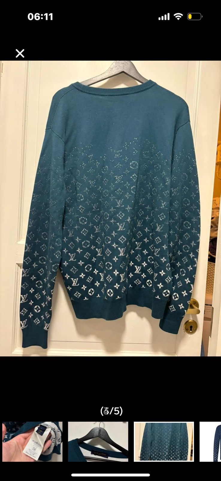 Louis Vuitton louis vuitton gradient monogram sweatshirt Size US L / EU 52-54 / 3 - 2 Thumbnail