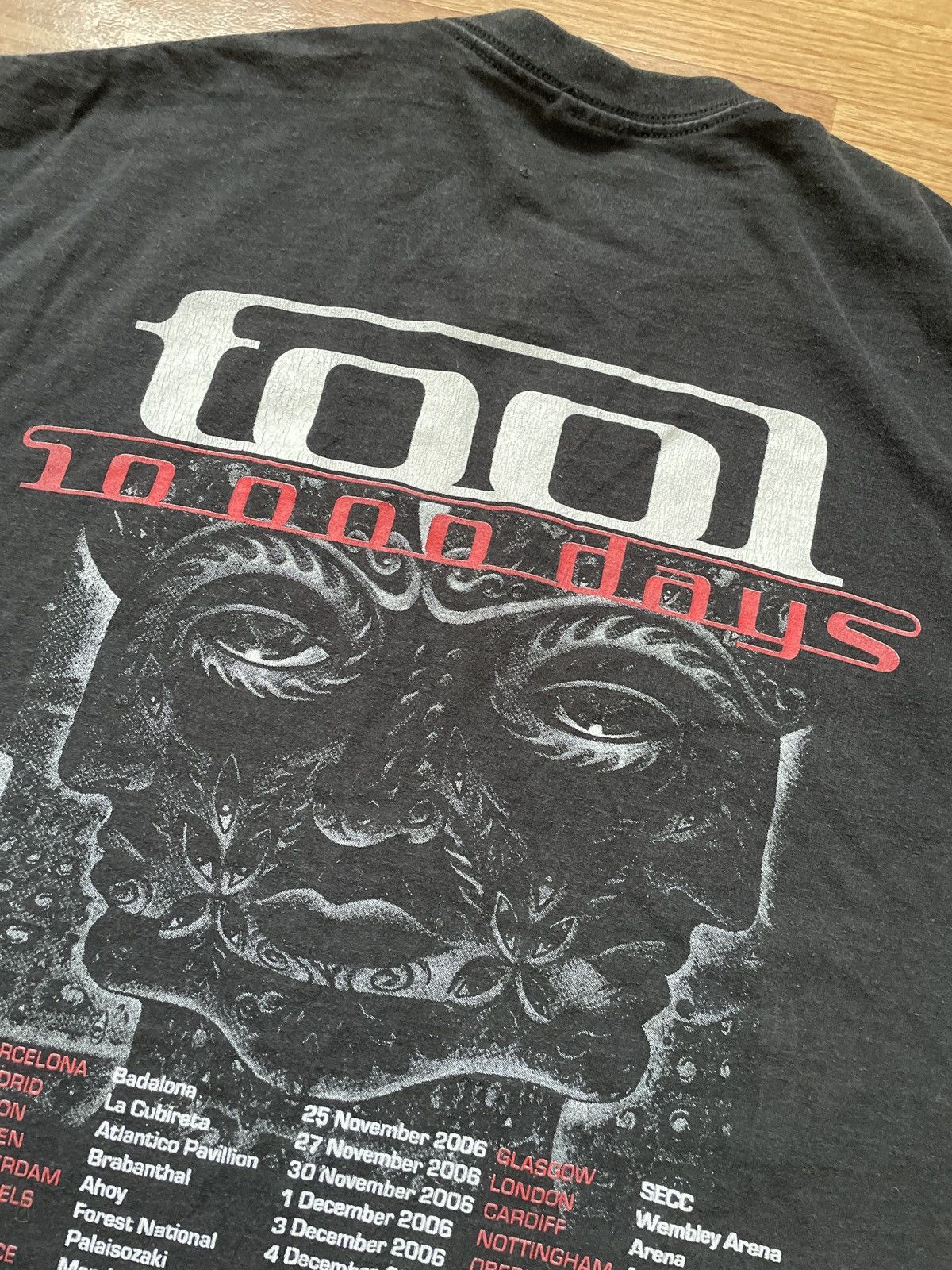 Vintage Vintage Rare TOOL 10000 Day 2006 European Tour Tee T Shirt Size US L / EU 52-54 / 3 - 13 Thumbnail