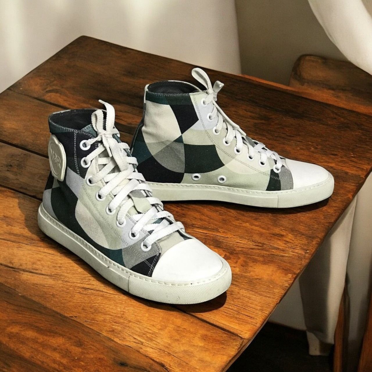 Viktor & Rolf Viktor & Rolf Camo White Suede Sneakers Size US 6 / EU 39 - 1 Thumbnail