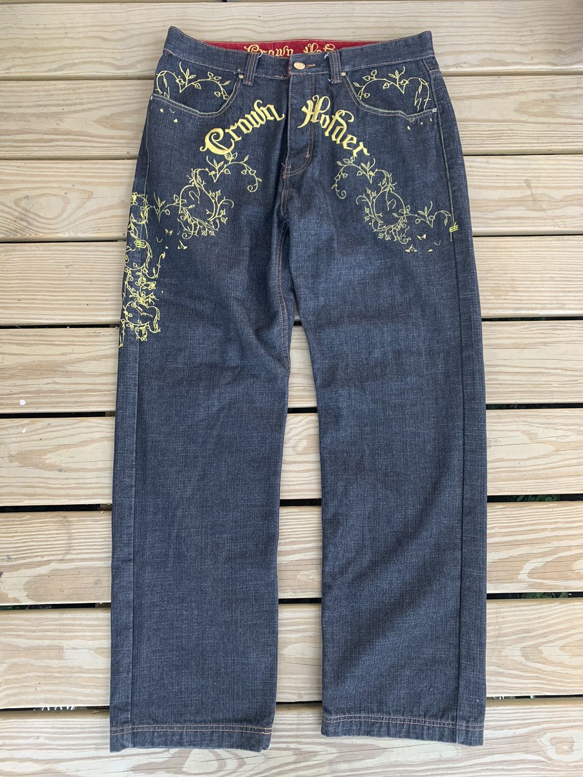 Japanese Brand × Southpole Insanely Rare 1/1 Crown Holder Denim Size US 36 / EU 52 - 1 Thumbnail