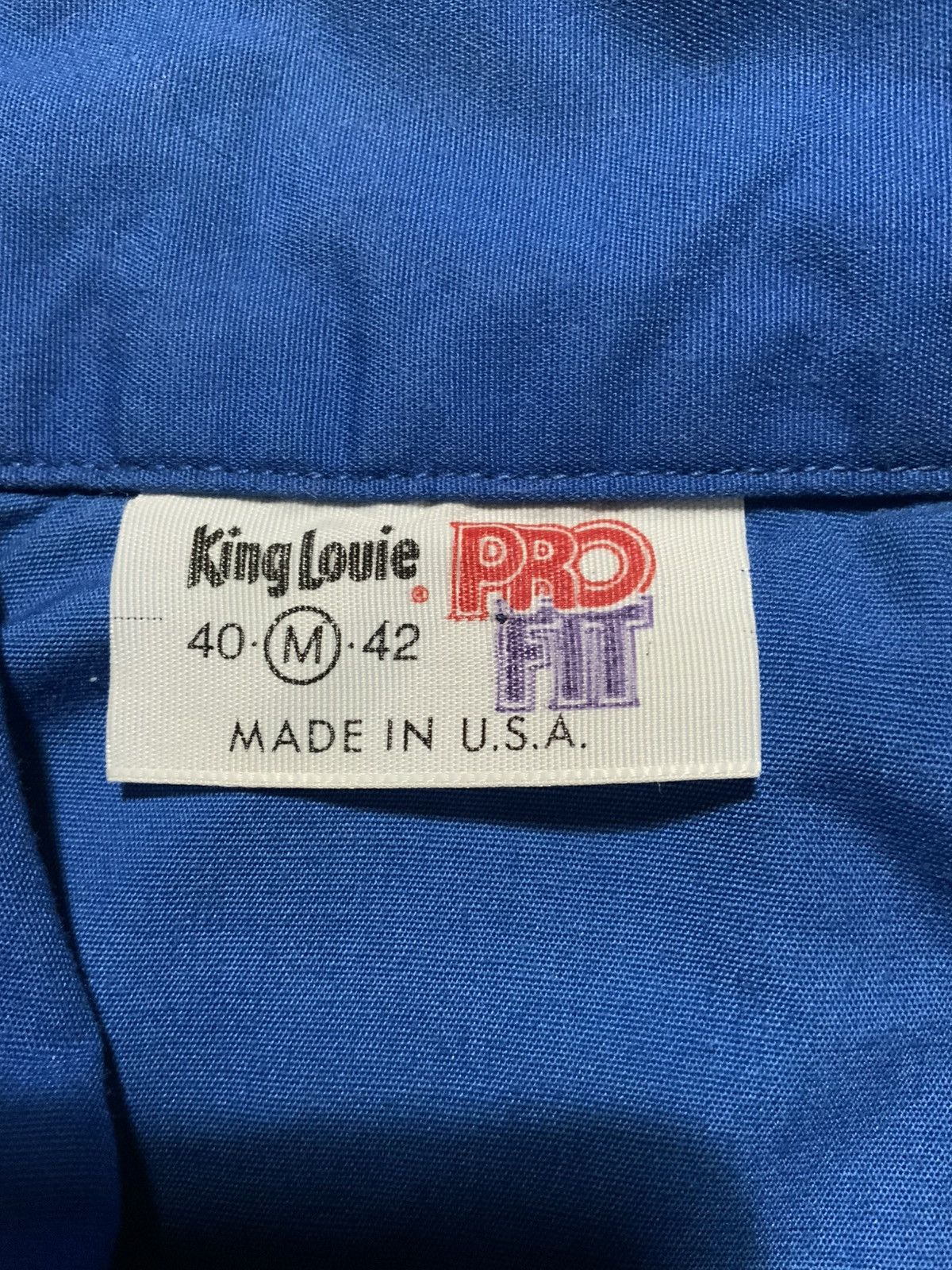 Vintage Vintage 70s 80s King Louie Work Blue Union Made Zip Jacket Size US M / EU 48-50 / 2 - 5 Thumbnail