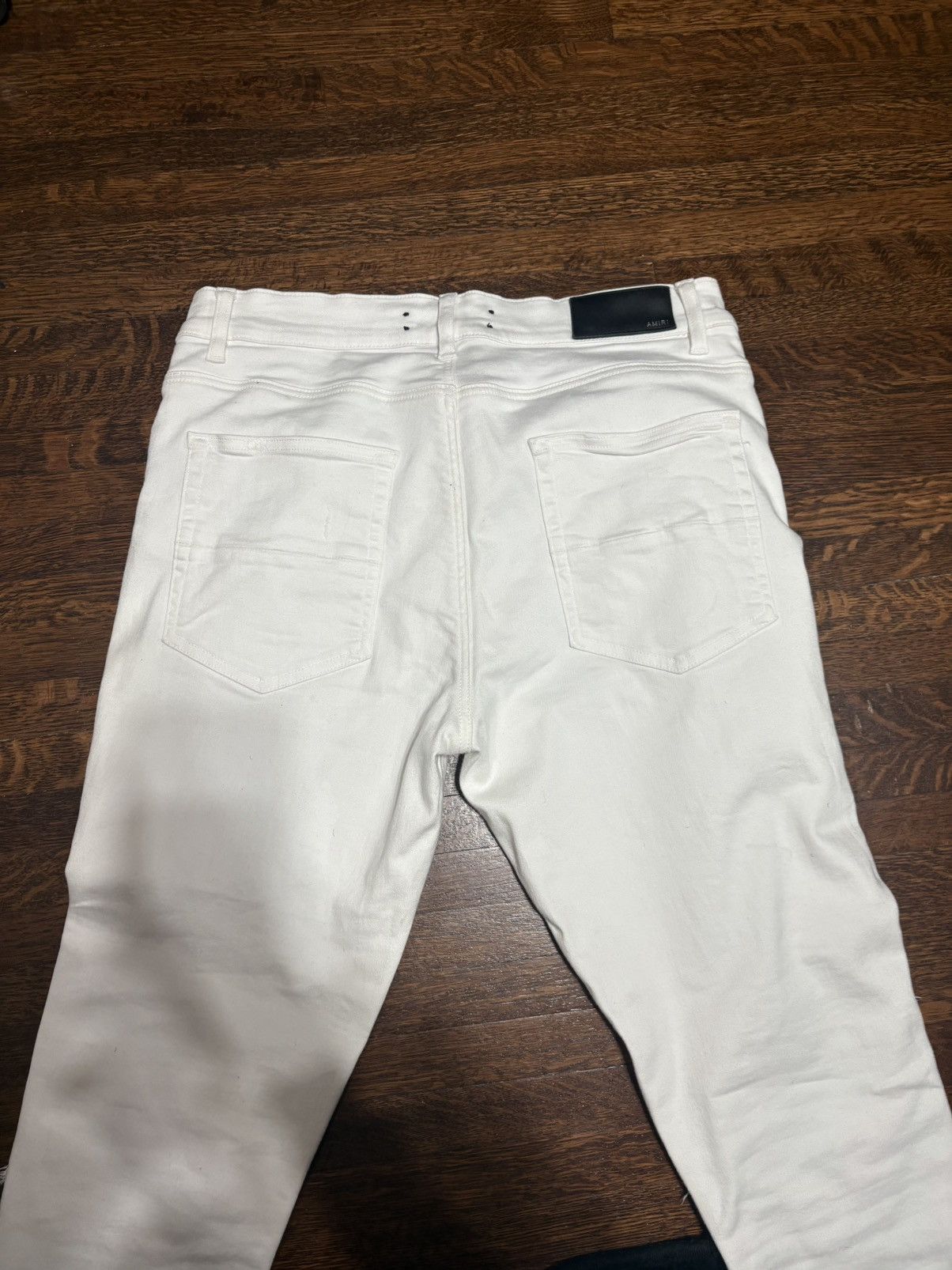 Amiri Amiri MX1 Distressed White Skinny Jeans Size US 34 / EU 50 - 7 Thumbnail