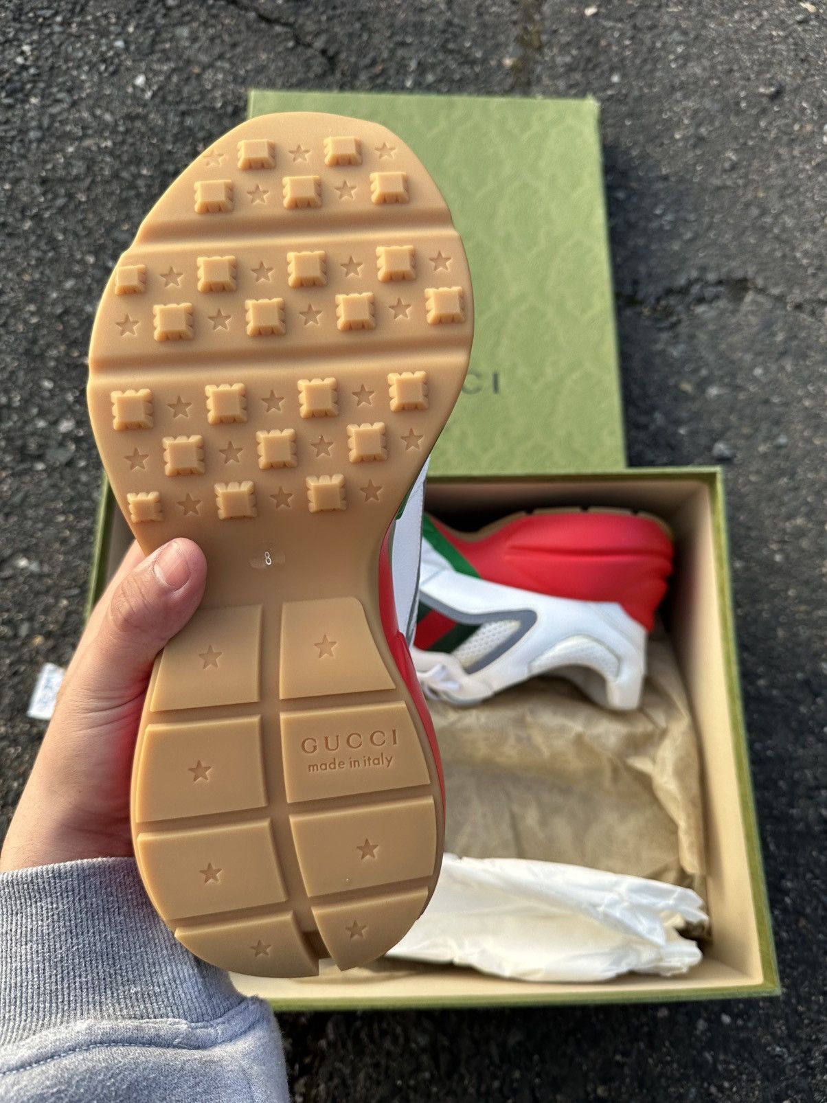 Gucci Gucci Rython Red/White Size US 9 / EU 42 - 5 Thumbnail