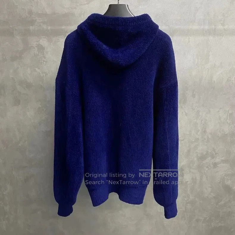 Balenciaga Balenciaga Blue Logo Embroidered Hoodie. Size US S / EU 44-46 / 1 - 2 Thumbnail