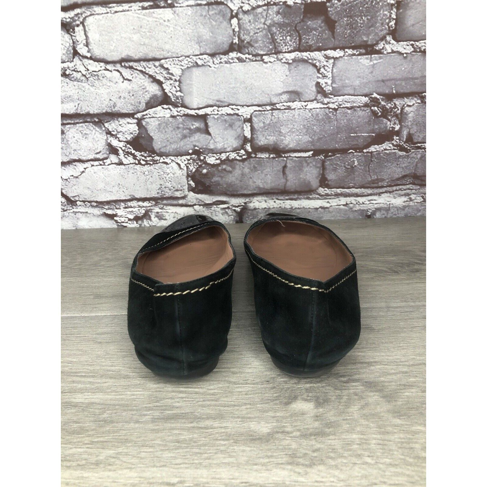 Hugo Boss Boss Hugo Boss Black Suede Leather Ballerina Flats Shoes Wom Size US 8.5 / IT 38.5 - 4 Thumbnail