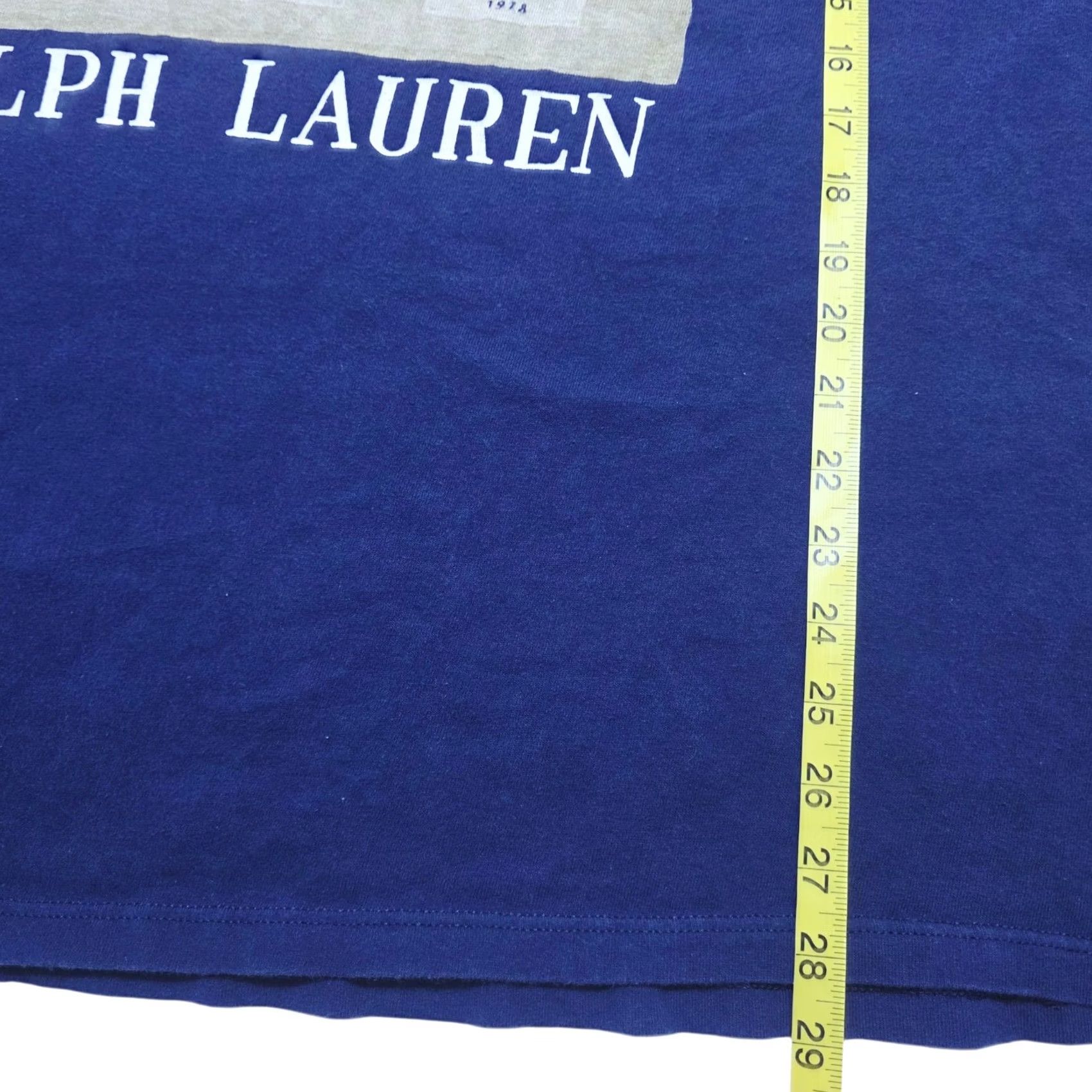 Ralph Lauren VINTAGE Ralph Lauren Chaps Fish Graphic T-Shirt Navy XL Mens 90s Sports Logo Crew Neck Short Sleeve Blue 1990s Size US XL / EU 56 / 4 - 3 Thumbnail