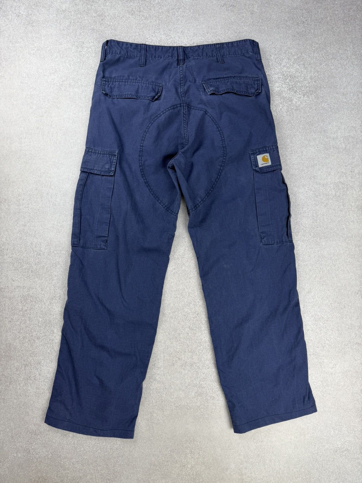 Carhartt Carhartt Blue Regular Cargo Pants Size 31x30 Size US 31 - 7 Thumbnail