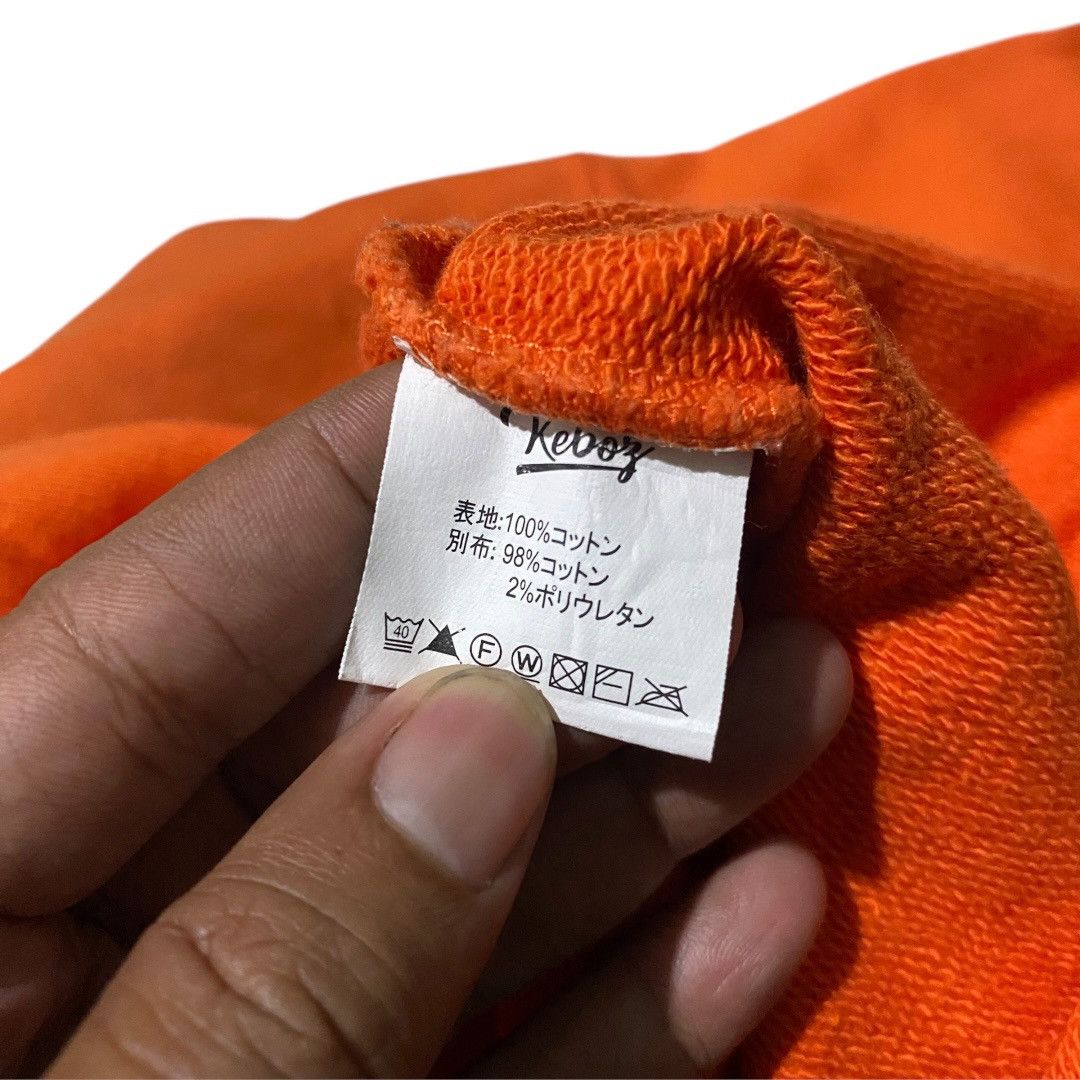 Japanese Brand Keboz japan half zip orange crewneck Size US XL / EU 56 / 4 - 5 Thumbnail