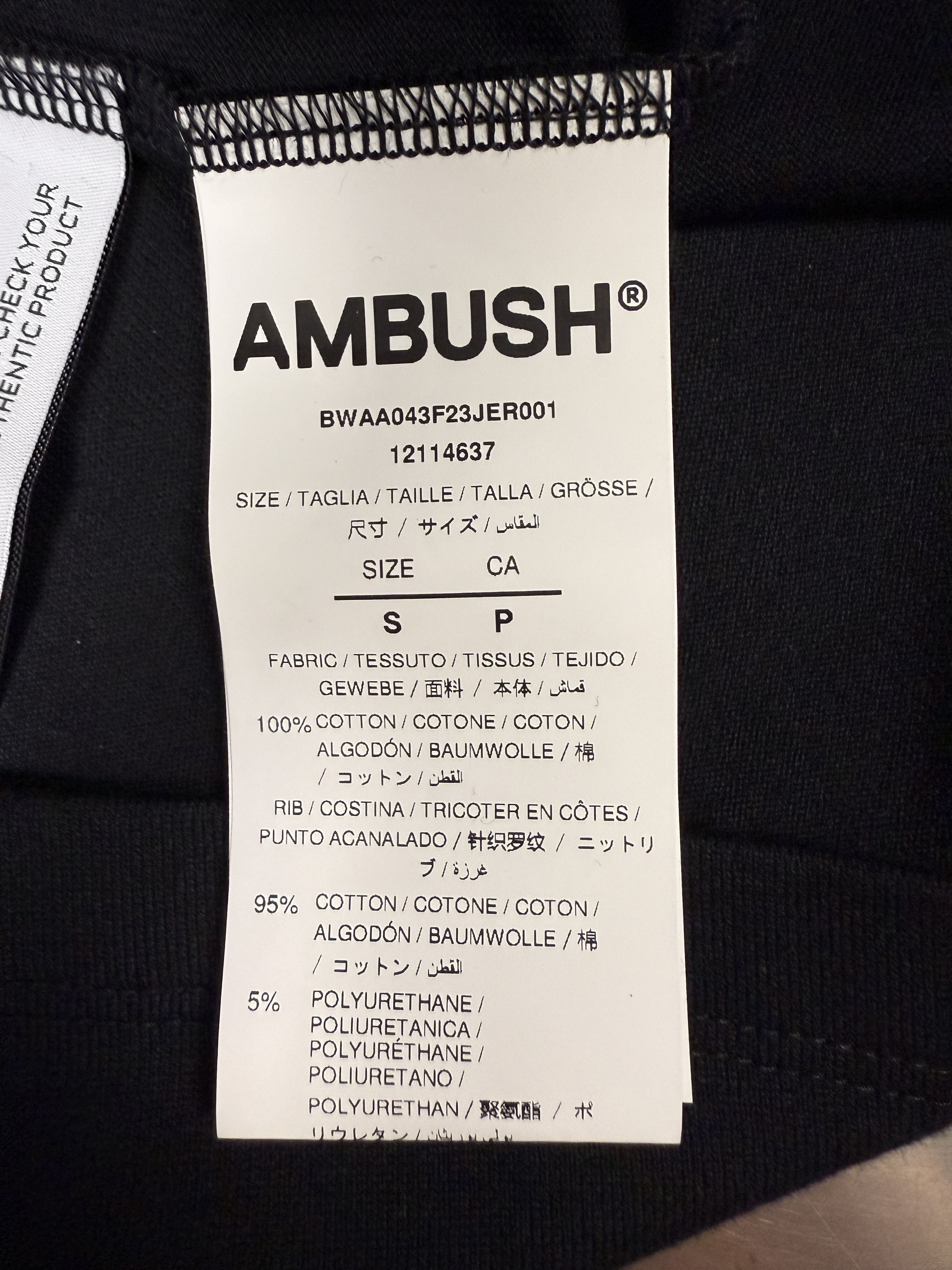 Ambush Design $250 Ambush Reflective Cropped Fitted T-Shirt Size S / US 4 / IT 40 - 10 Thumbnail