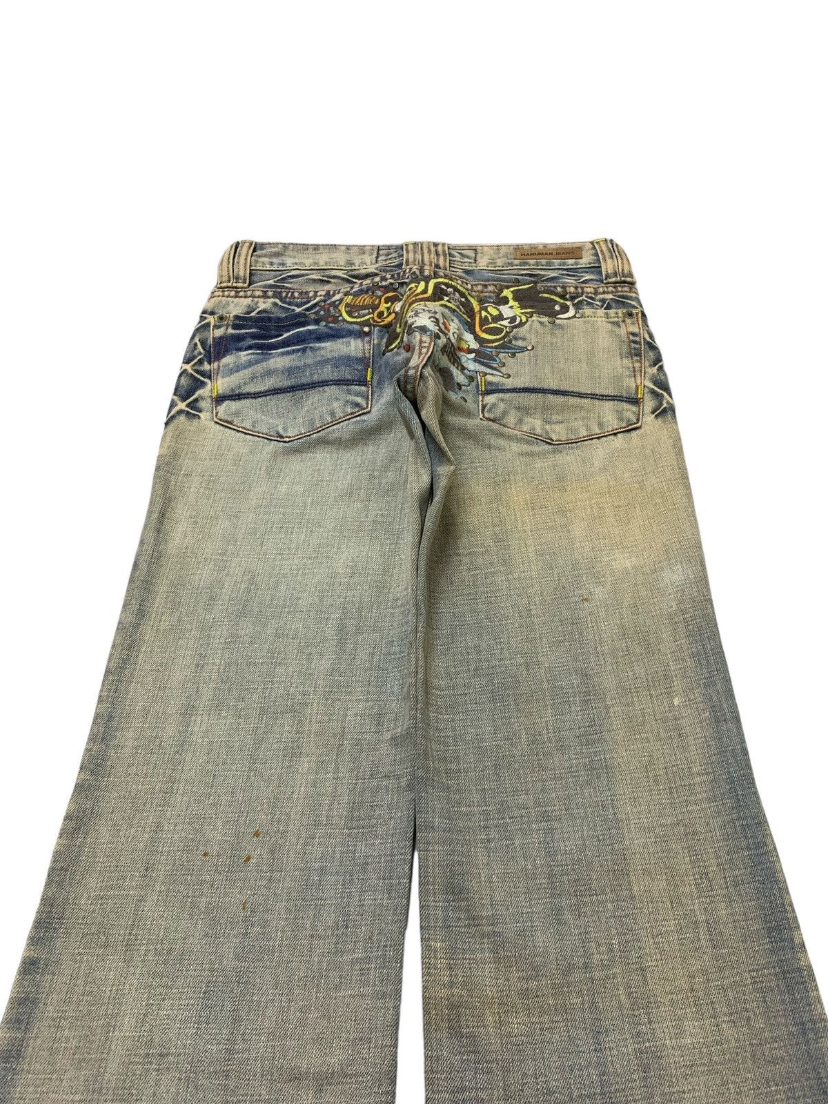 Hanuman Crazy Stud Rusty Mud Wash High Rise Denim Pants
