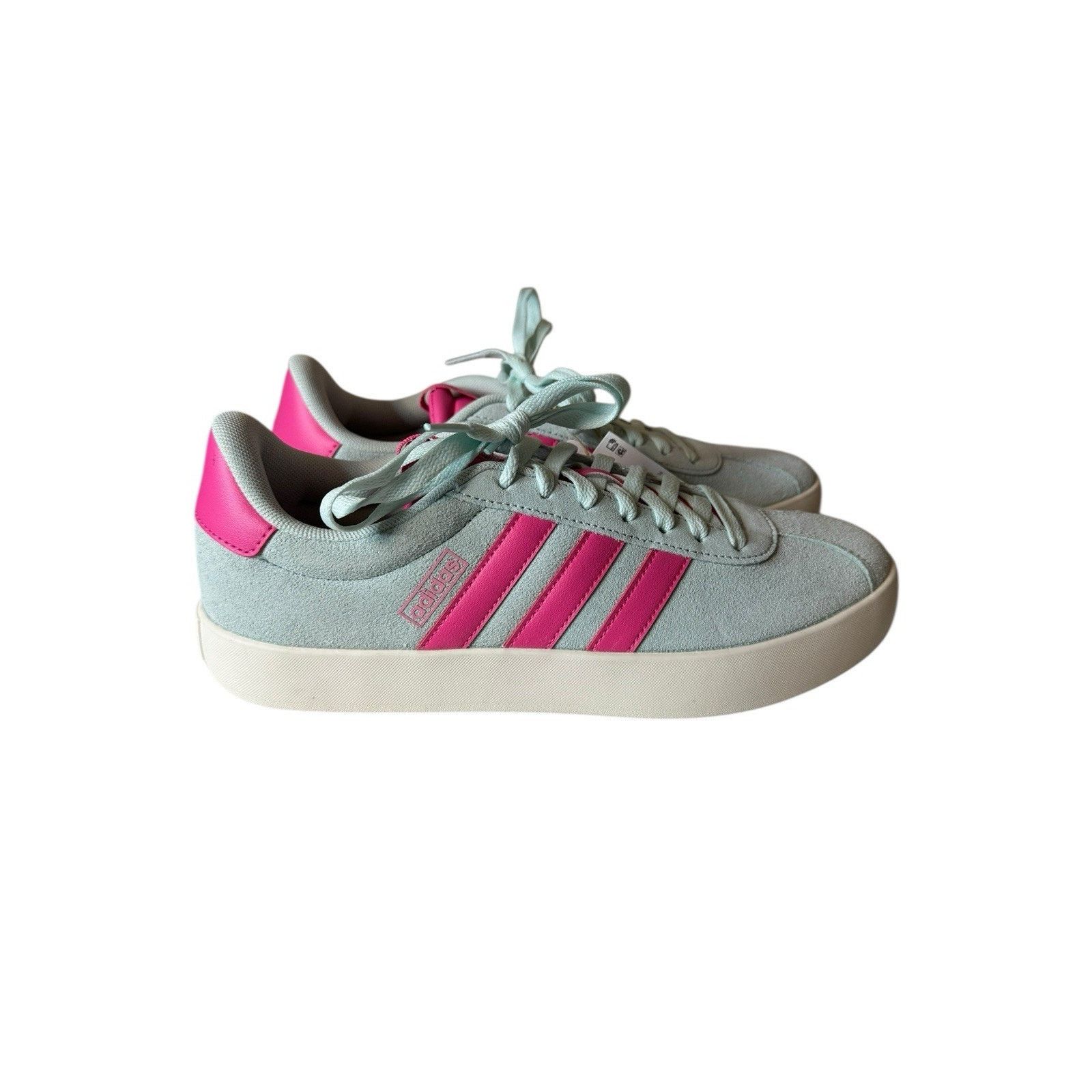 Adidas Adidas VL Court 3.0 Size 10 Athletic Hot Pink Gray Sneakers Size US 10 / IT 40 - 2 Thumbnail