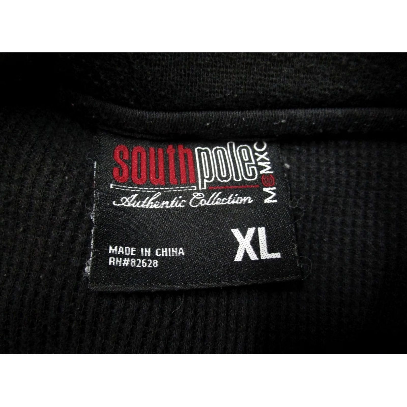 Southpole Southpole Shirt Men XL Black Thermal Waffle Long Sleeve Graphic Print Hip Hop Size US XL / EU 56 / 4 - 7 Thumbnail