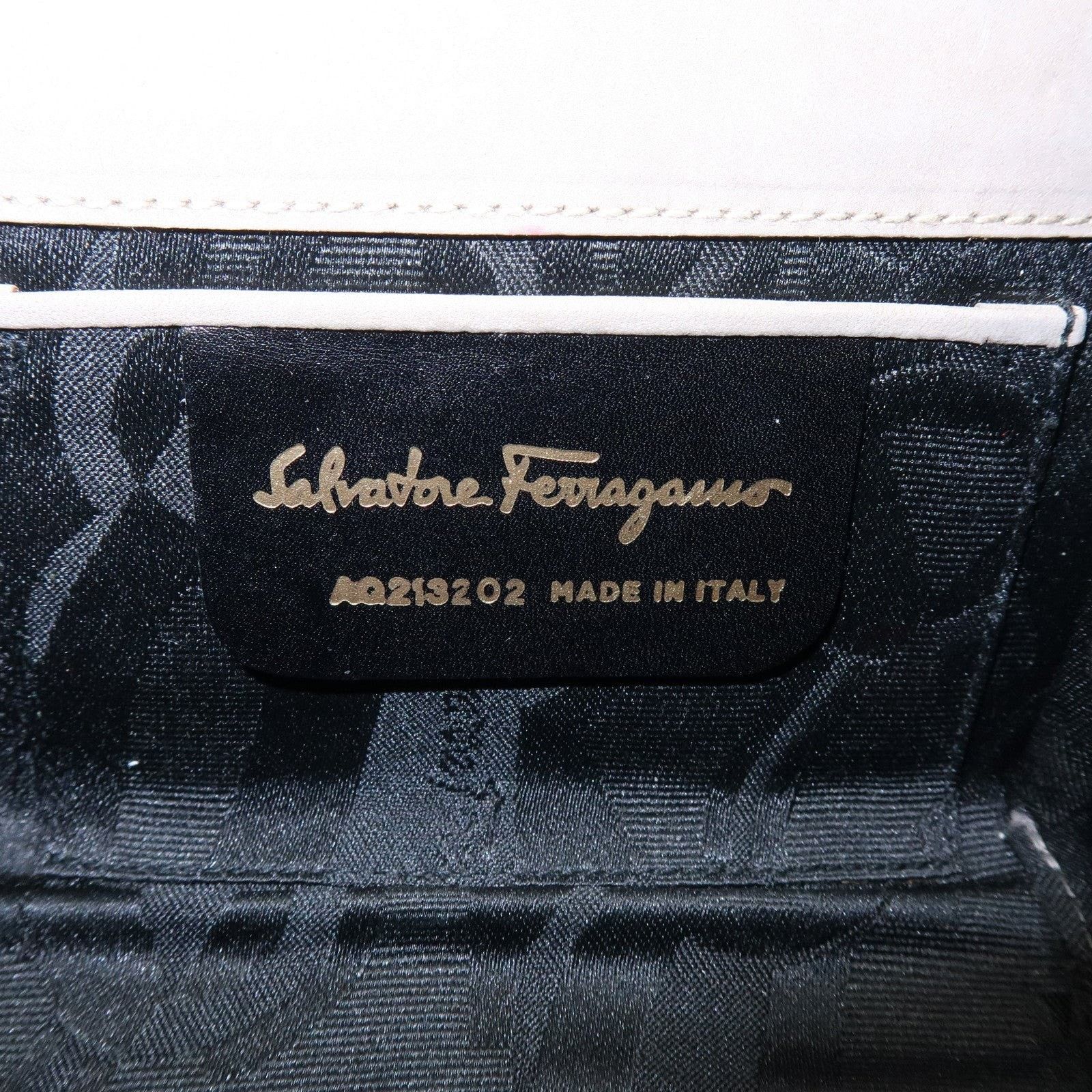 Salvatore Ferragamo Ferragamo Vara Suede Flap Bag Beige Size ONE SIZE - 8 Thumbnail