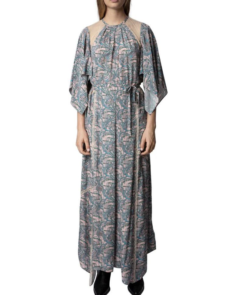 Zadig & Voltaire Zadig & Voltaire Rielle Snake Chaines Silk Blend Dress ( M ) Size M / US 6-8 / IT 42-44 - 6 Thumbnail