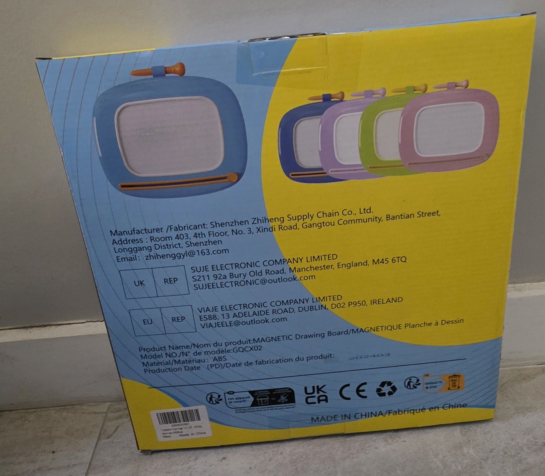 Other New Blue Kikapabi Toddler Magnetic Drawing Board Learning Size ONE SIZE - 2 Thumbnail
