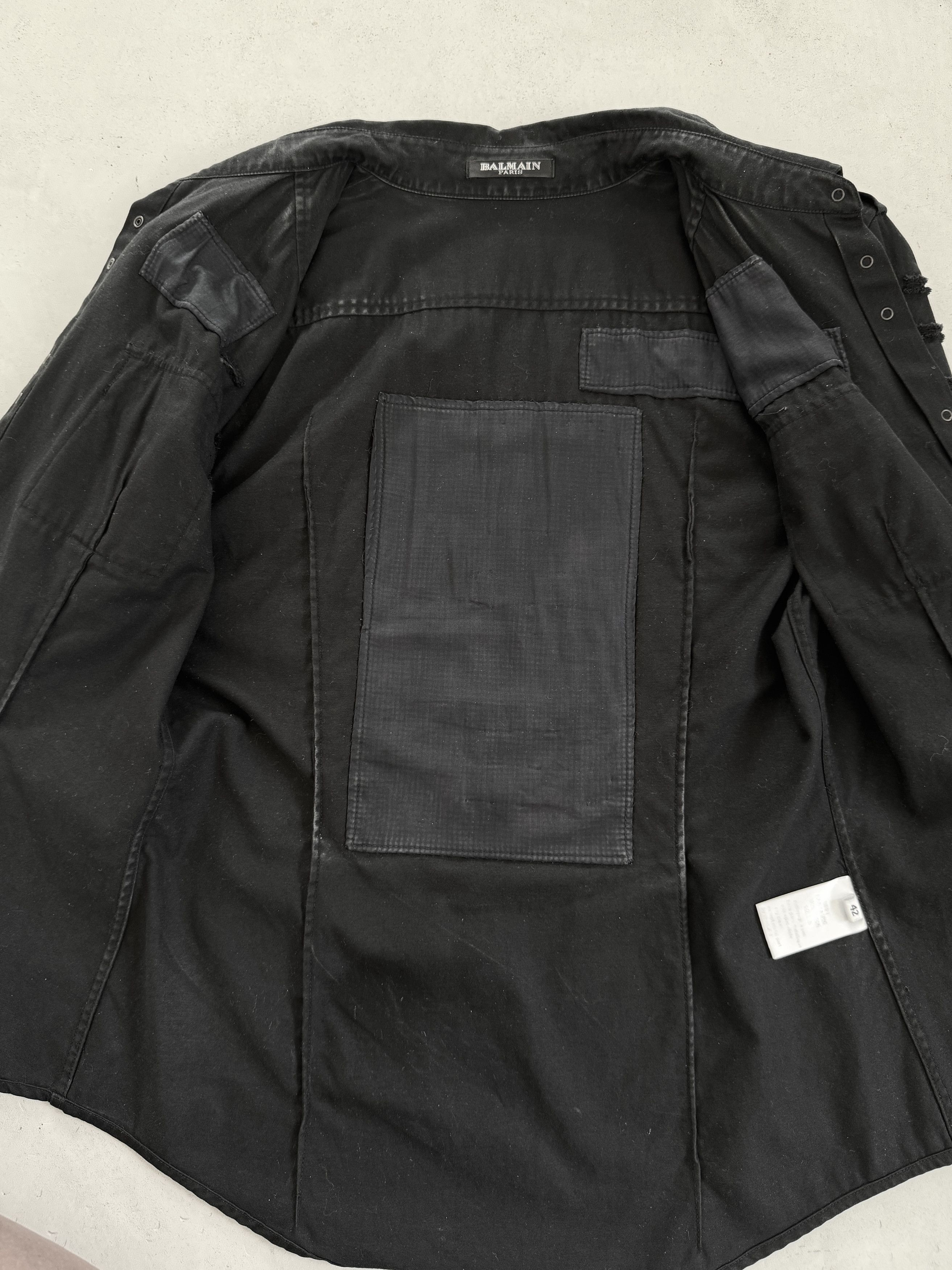 Balmain Rare 2011 Balmain distressed chain mall shirt Size M / US 6-8 / IT 42-44 - 8 Thumbnail