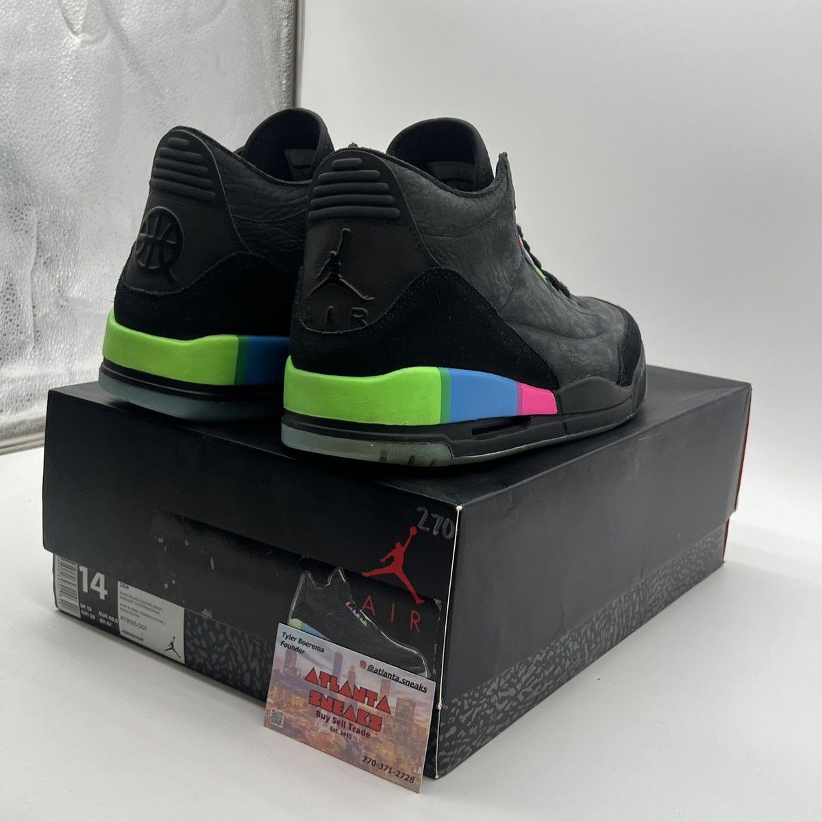 Jordan Brand Air Jordan 3 quai 54 2018 Size US 14 / EU 47 - 5 Thumbnail