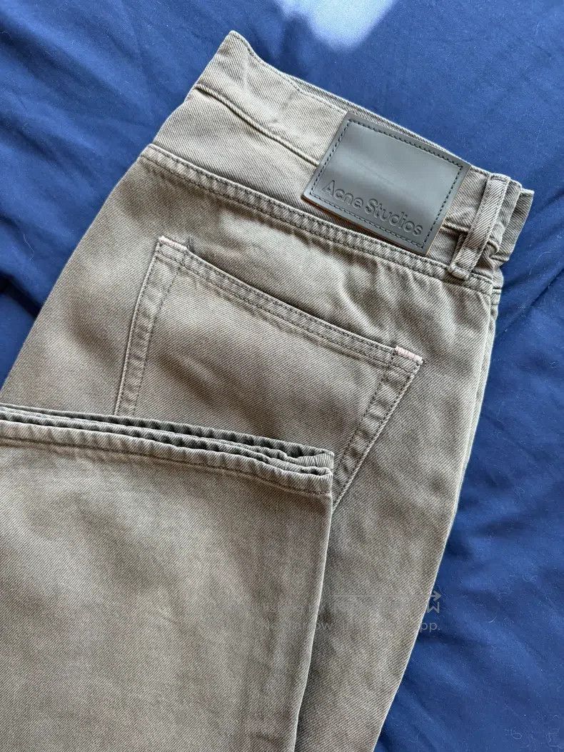 Acne Studios Acne Studios Bootcut Heavy-Duty Loose Mid-Rise Wide-Leg Je Size US 32 / EU 48 - 2 Thumbnail