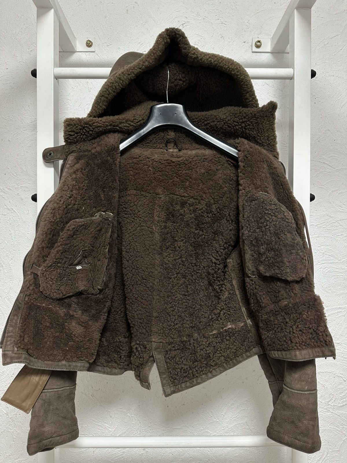 Vintage Vintage Women’s Shearling Bomber Jacket Size S Aviator Style Size S / US 4 / IT 40 - 6 Thumbnail