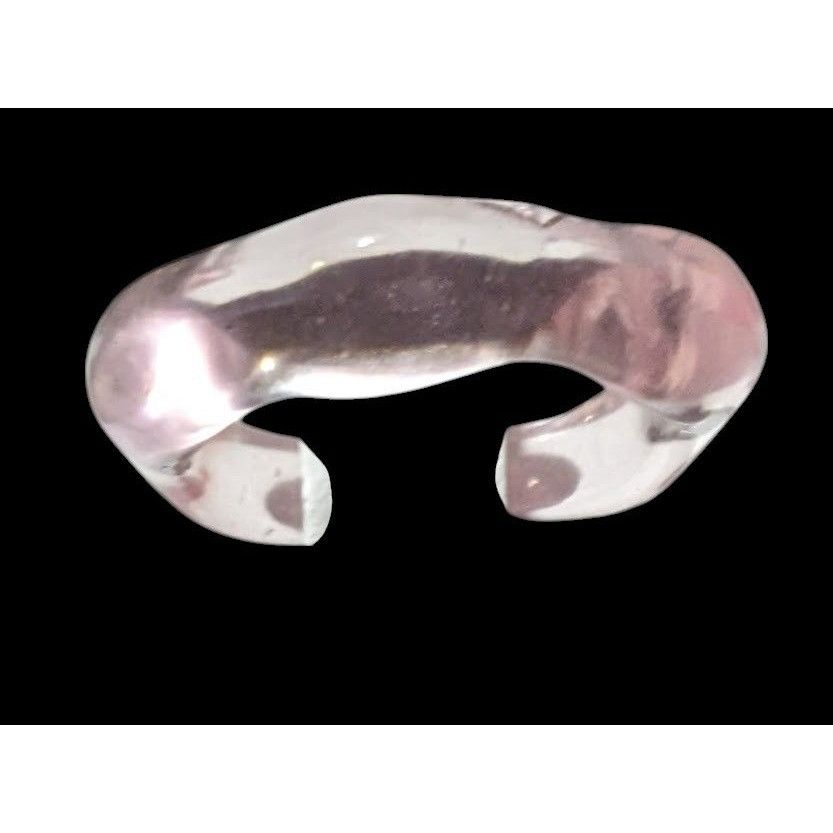 Other Abstract Pastel Pink Translucent Fashion Ring Size 8 Size ONE SIZE - 9 Thumbnail