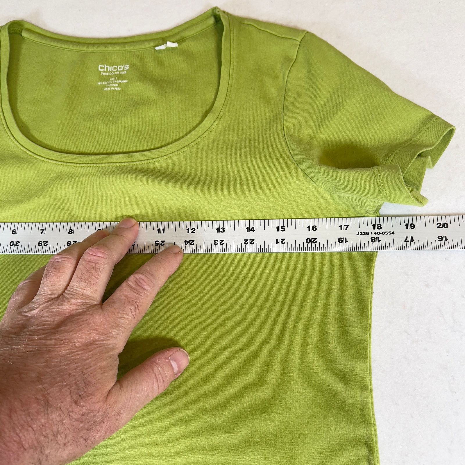 Chicos Chico's True Color Tees T-Shirt Woman 1 M4 Short Sleve Green Size M / US 6-8 / IT 42-44 - 7 Thumbnail