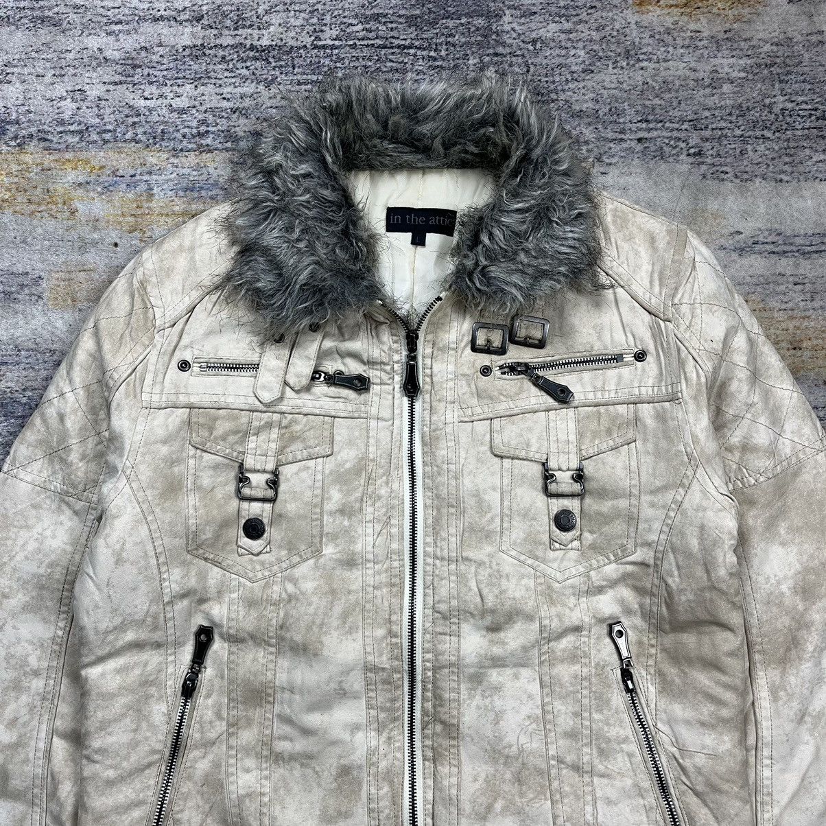 If Six Was Nine × In The Attic × Le Grande Bleu (L.G.B.) In the attic riders fur jacket Size US L / EU 52-54 / 3 - 3 Thumbnail