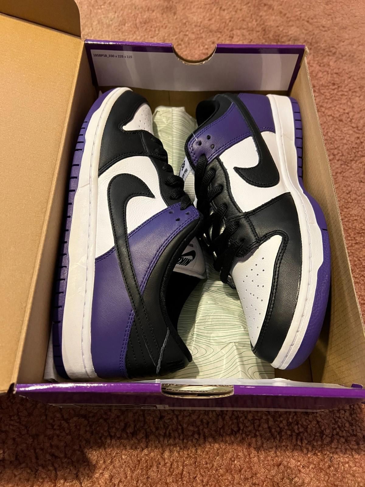Nike 2021 Nike Dunk SB Low Court Purple BQ6817-500 US10.5 Size US 10.5 / EU 43-44 - 4 Thumbnail
