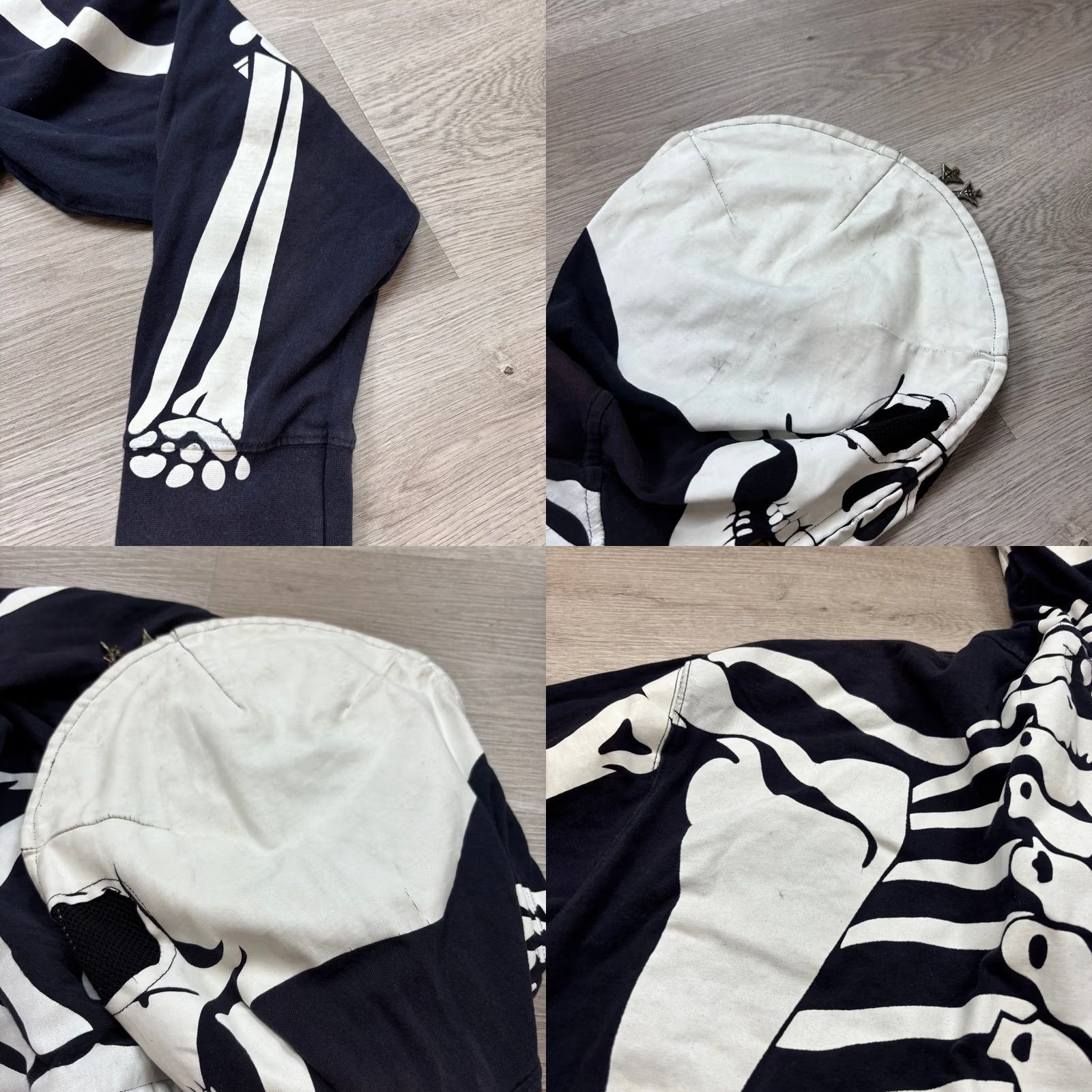 Vintage LRG Lifted Research Group Hoodie Men's 4XL Y2K Dead Serious Skeleton Kanye Size US XXL / EU 58 / 5 - 9 Thumbnail
