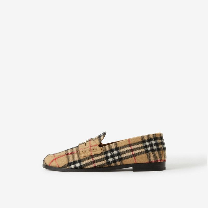 Burberry os11x0226 Hackney Checked Wool Loafers In Multicolor Size US 8 / EU 41 - 5 Thumbnail