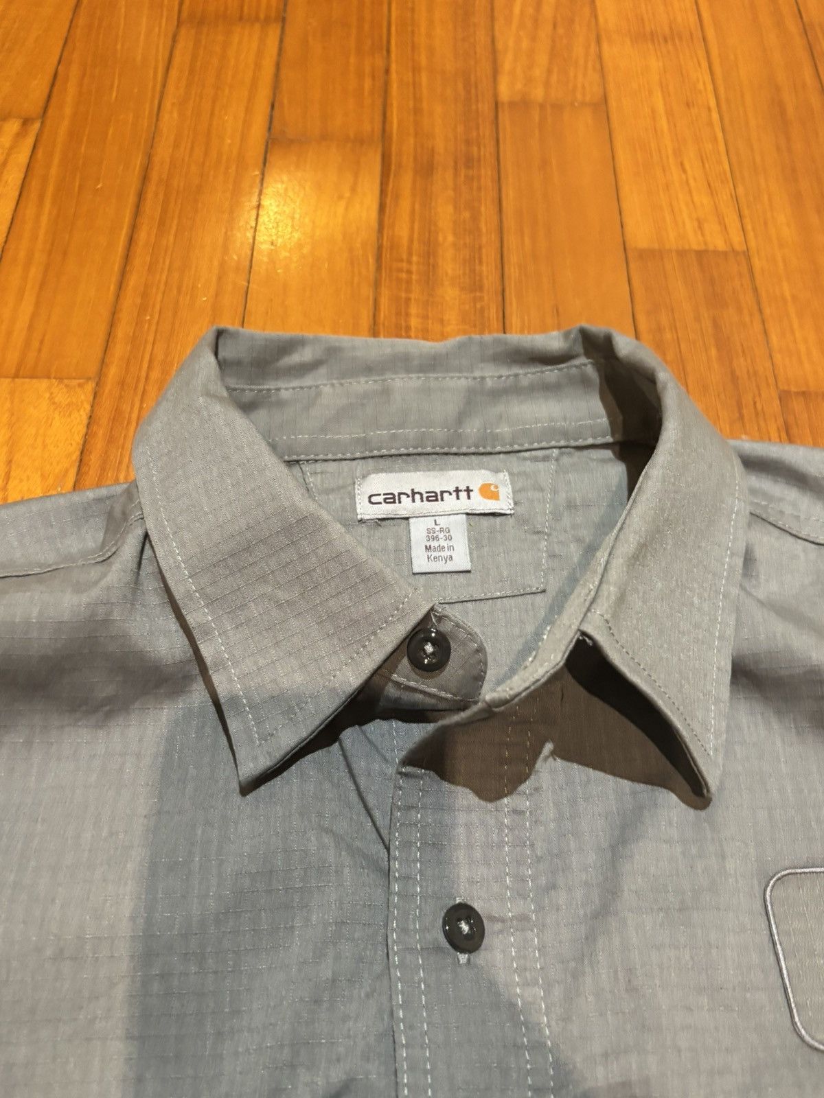 Carhartt Carhartt Grey Ripstop Work Shirt – Boxy Oversized Fit Size US L / EU 52-54 / 3 - 4 Thumbnail