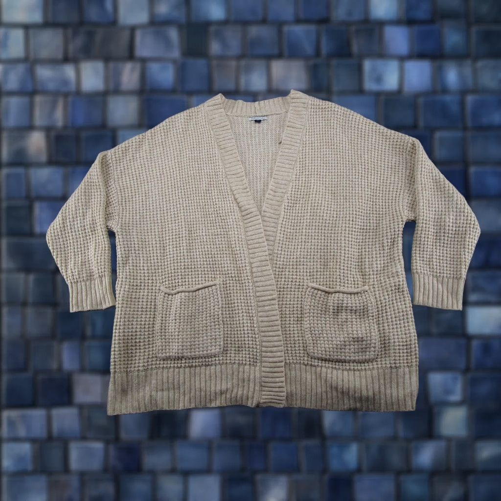 American Eagle Outfitters American Eagle Outfitters Cardigan Sweater Open Front Knit Long Sleeve Size 2XL Beige Womens Winter Fall Socks Size XXL / US 16-18 / IT 52-54 - 1 Thumbnail
