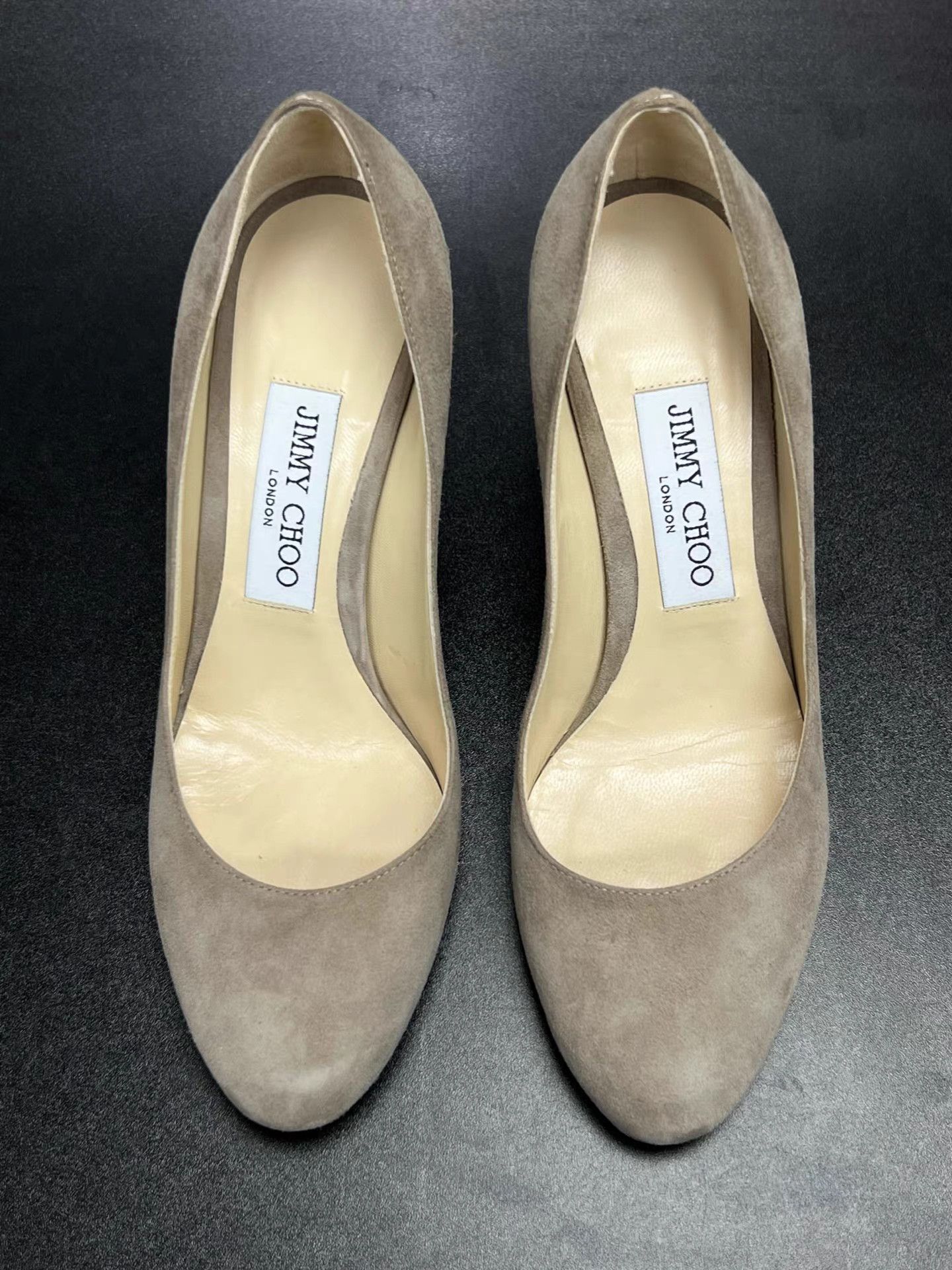 Jimmy Choo Jimmy Choo Beige Suede Heels K15 Size US 6 / IT 36 - 3 Thumbnail
