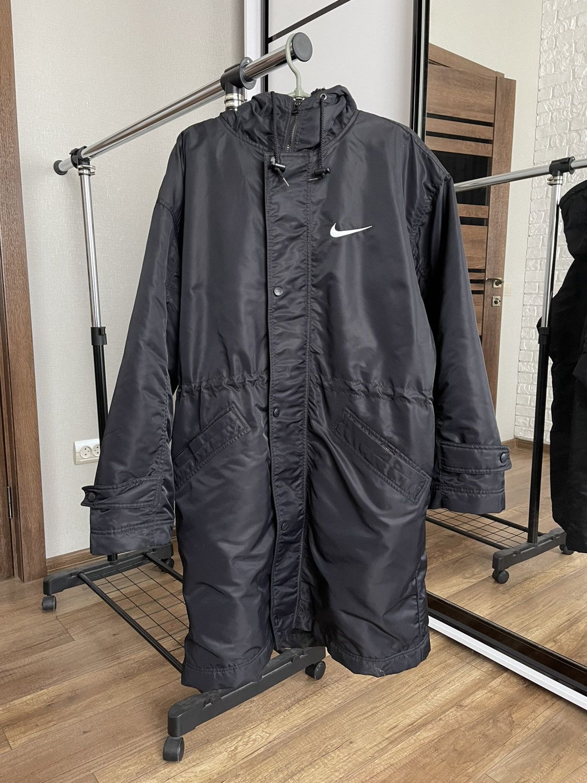 Nike Nike Vintage Parka Jacket Big Logo Swoosh 90s Size US L / EU 52-54 / 3 - 6 Thumbnail