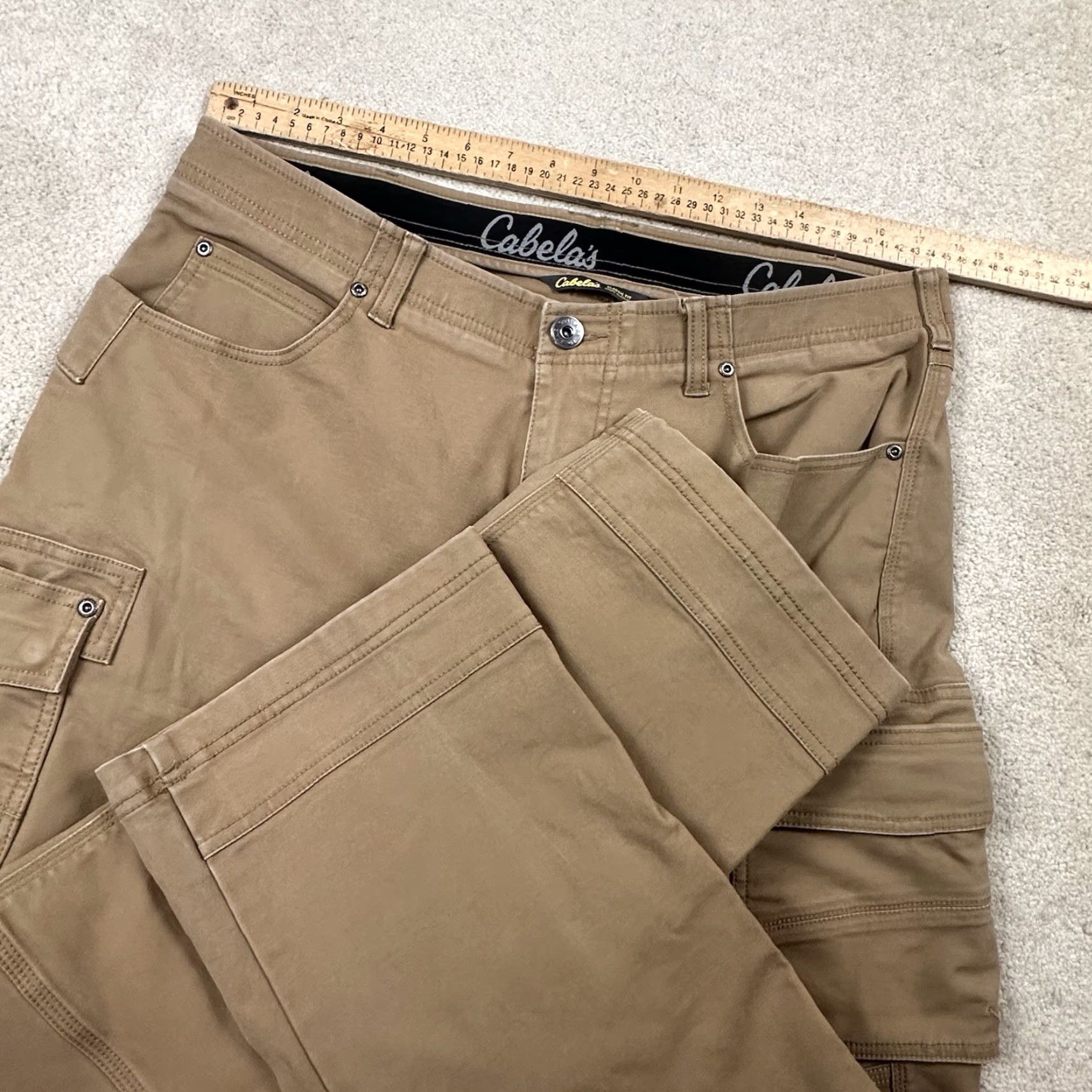 Vintage VINTAGE Cabela's Tactical Hunting Cargo Pants 36x30 Brown Workwear Outdoor Mens Size US 36 / EU 52 - 5 Thumbnail