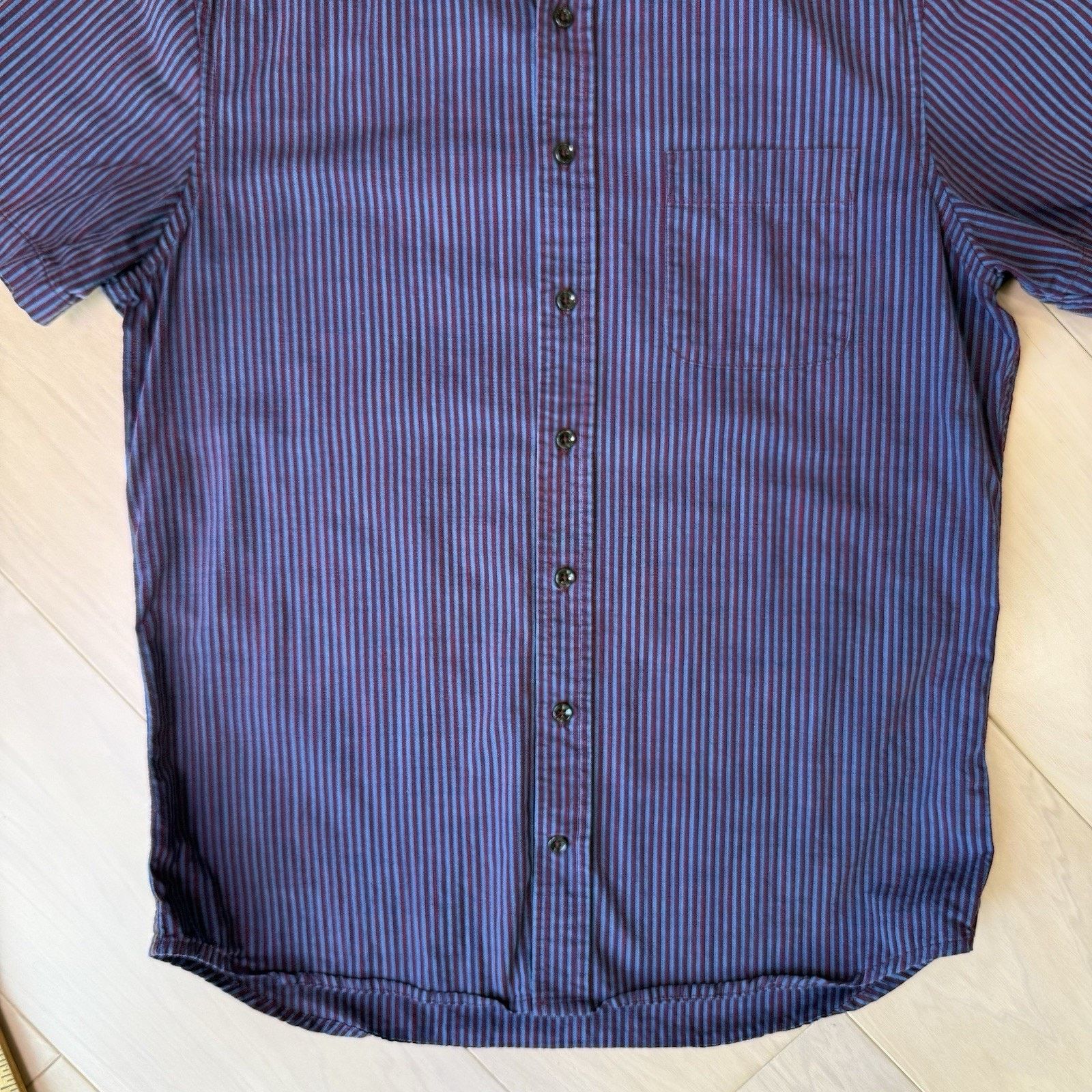 Taylor Stitch Taylor Stitch Short Sleeve Jack Shirt 38 Multicolor Striped Size US S / EU 44-46 / 1 - 5 Thumbnail