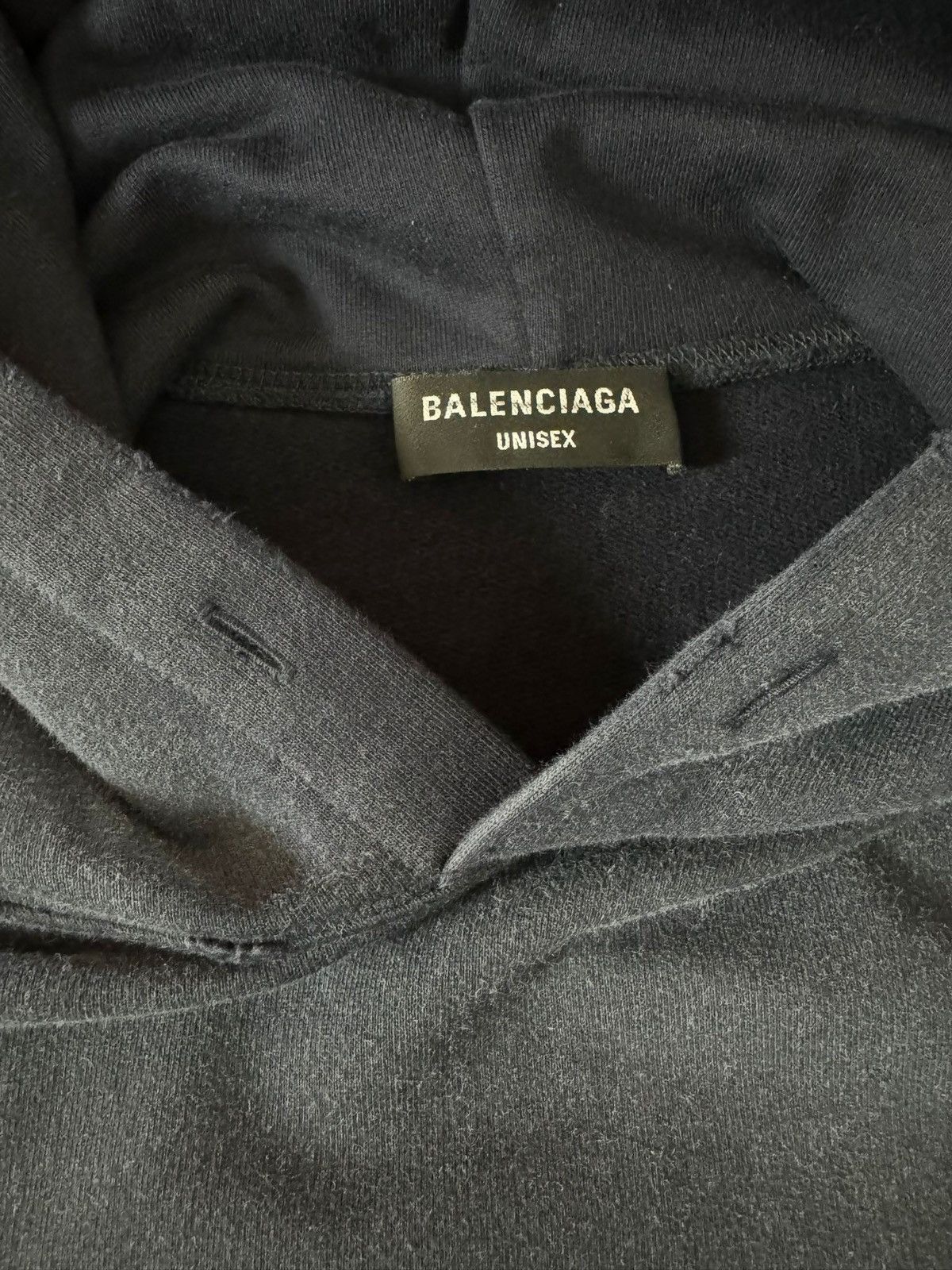 Balenciaga FW21 - NO COMMENT - Heavy Oversize Hoodie Runway Royal Blue Size US L / EU 52-54 / 3 - 15 Thumbnail