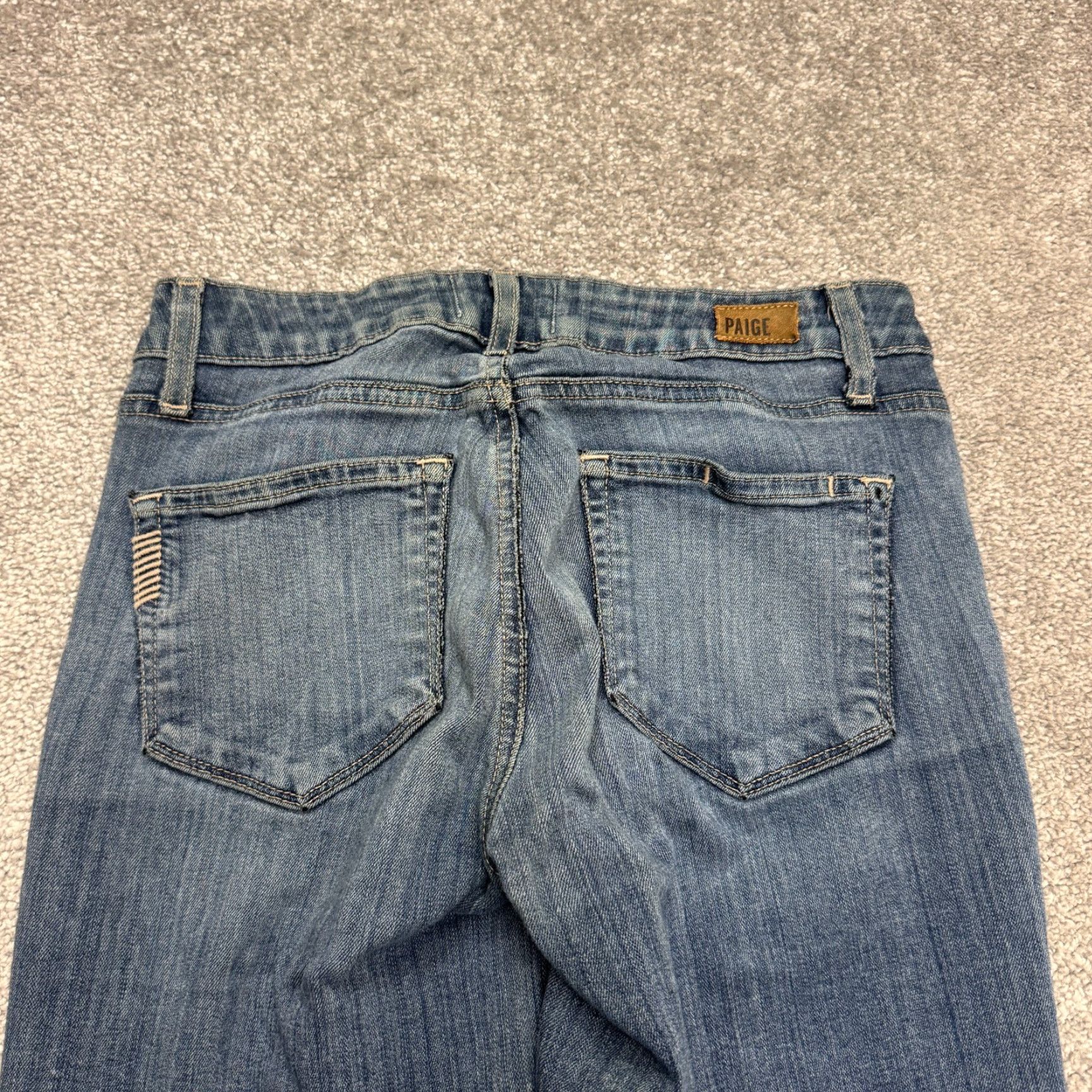Paige Paige Verdugo Crop Denim Jeans Womens 25 Blue Medium Wash Mid Rise 26x26 Jeans Women Size 42" / US 20 - 5 Thumbnail